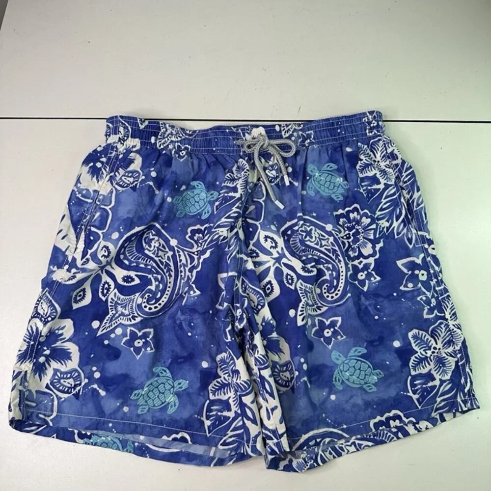 VILEBREQUIN Blue Swim Trunks Bathing Shorts XXL, 3XL $350